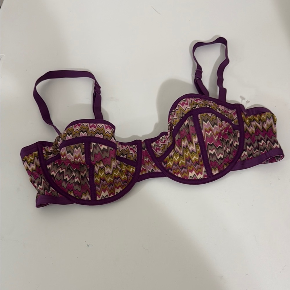 Missoni for Target Multicolor Zigzag Bra